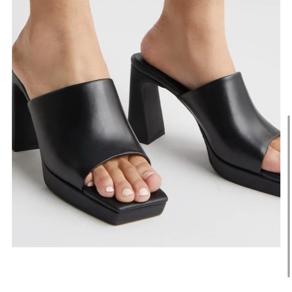 Jeffrey Campbell Black Heeled Mules